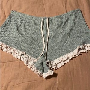 VS nighttime gray and pink shorts